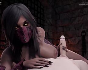 Mileena Handjob