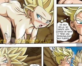 Caulifla busca a Trunks para que se la folle en 4