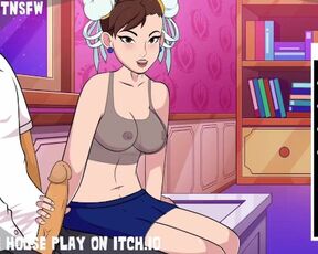 Chun Li Handjob Cum Shot Big Dick Veiny Cum On Body - Hole House