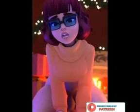 VELMA NEW YEAR DICK RIDING - SCOOBY DOO HENTAI ANIMATION