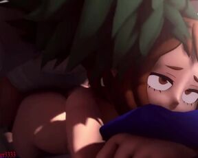 Boku no Hero Academia Ochaco Uraraka x Midoriya Izuku First Sex Hentai