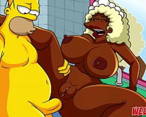 Fucking the big butt housemaid - The Simptoons Simpsons porn