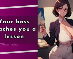 Your Boss Mistress degrades you | asmr roleplay | mistress domination | erotic audio