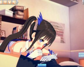 3D Hentaigame - Hestia Blowjob & Titsjob