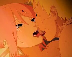 Sakura Seduces Naruto - Anime Hentai Cartoon.