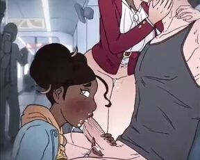 Threesome Sex In The Train ( Animation Uncensored )