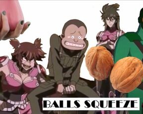 FUNNY CARTOON Balls Squeeze BALLBUSTING Hentai Hot Female Toons Squeezing Testicles Anime Nutshots