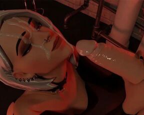 【MMD R-18 SEX DANCE】TASTY BLOWJOB NAUGHTY MOUTH SWEET BATH BY SPERM 甘い兼 [MMD]