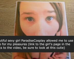 Masturbation on Photo ParadiseCosplay. Sweet Girl Asks for a Treat