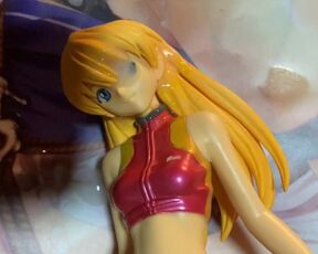 Tennis-wear Uniform Evangelion Asuka Figure Bukkake Japanese Nerdy Anime Hentai　masturbation Semen