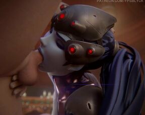 Widowmaker Sucking Cock by Fpsblyck