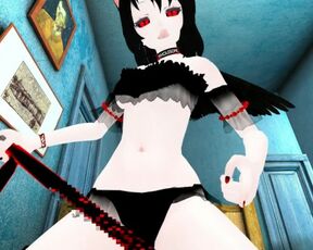 Virtual POV Anime Lap Dance in Bedroom